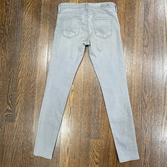 AG “The Legging Ankle” Jeans Size 25R Super Skinny Ankle Light Wash Grey - Picture 3 of 11